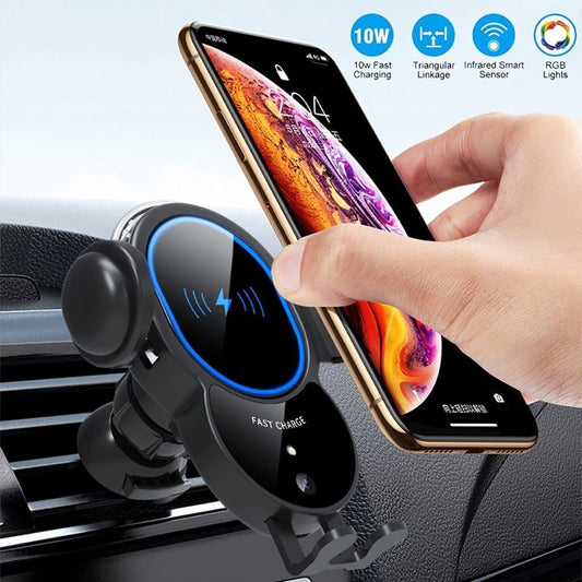 10W Wireless Automatic Clamping Mount Fast Charger For Your Car
